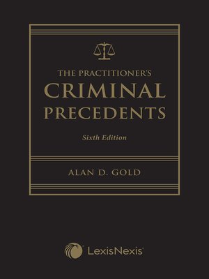 cover image of The Practitioner's Criminal Precedents